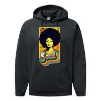 Vintage 70s Funk Afro Soul Performance Fleece Hoodie