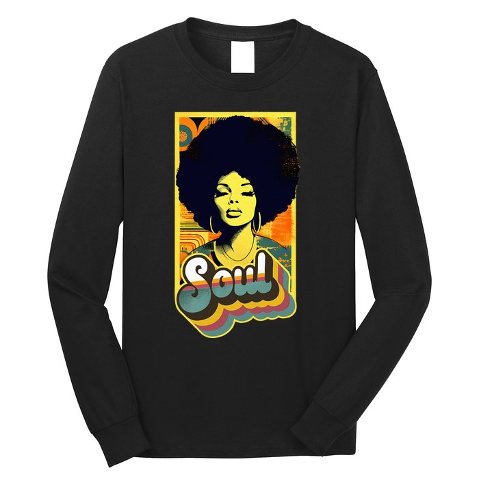 Vintage 70s Funk Afro Soul Long Sleeve Shirt