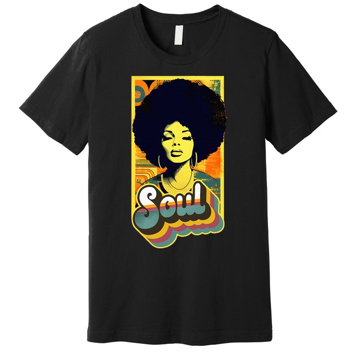 Vintage 70s Funk Afro Soul Premium T-Shirt