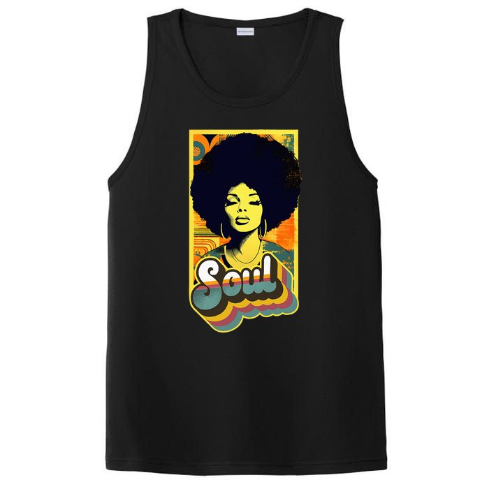 Vintage 70s Funk Afro Soul PosiCharge Competitor Tank