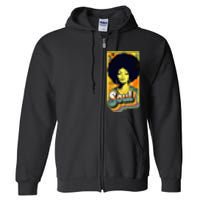 Vintage 70s Funk Afro Soul Full Zip Hoodie