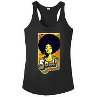 Vintage 70s Funk Afro Soul Ladies PosiCharge Competitor Racerback Tank