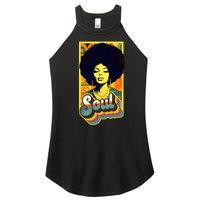 Vintage 70s Funk Afro Soul Women's Perfect Tri Rocker Tank