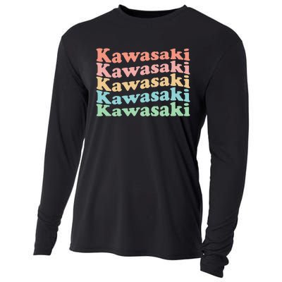 Vintage 70's Japan Hippie City Kawasaki Cooling Performance Long Sleeve Crew