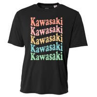 Vintage 70's Japan Hippie City Retro Kawasaki Cooling Performance Crew T-Shirt