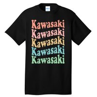 Vintage 70's Japan Hippie City Retro Kawasaki Tall T-Shirt