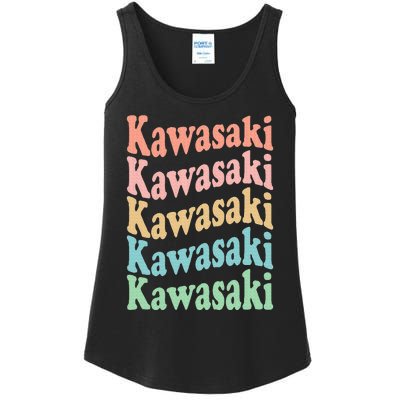 Vintage 70's Japan Hippie City Retro Kawasaki Ladies Essential Tank