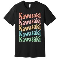 Vintage 70's Japan Hippie City Retro Kawasaki Premium T-Shirt