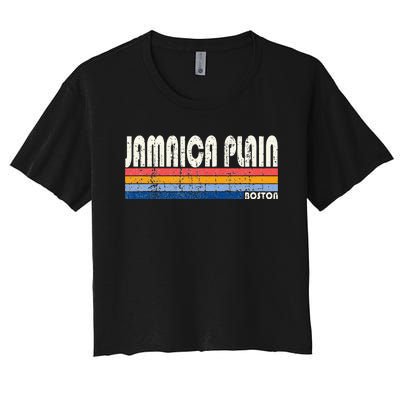 Vintage 70s Jamaica Plain Boston Women's Crop Top Tee