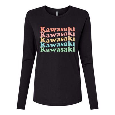 Vintage 70S Japan Hippie City Retro Kawasaki Womens Cotton Relaxed Long Sleeve T-Shirt