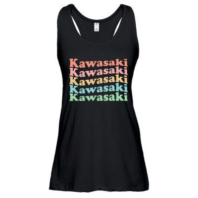 Vintage 70S Japan Hippie City Retro Kawasaki Ladies Essential Flowy Tank