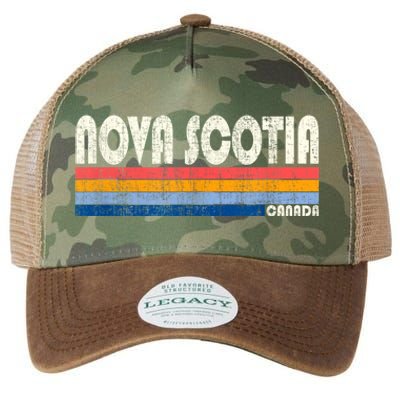 Vintage 70s Nova Scotia Canada Legacy Tie Dye Trucker Hat