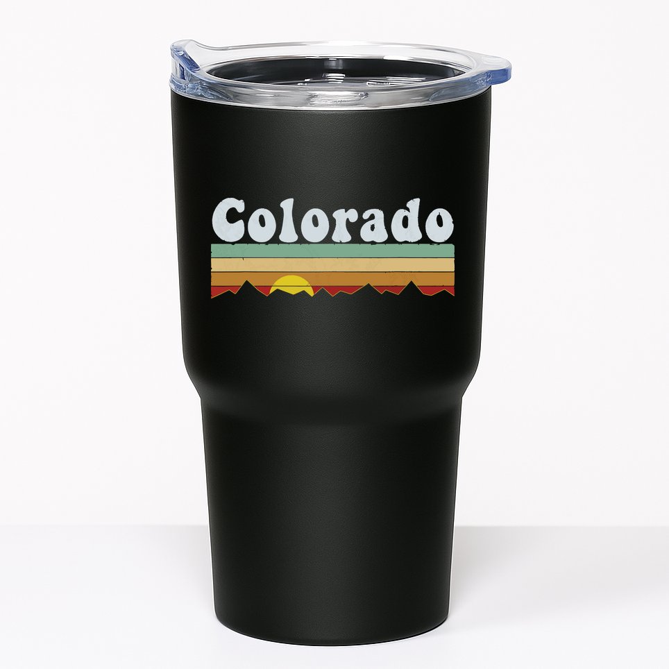 Vintage 70s Retro Colorado Tumbler
