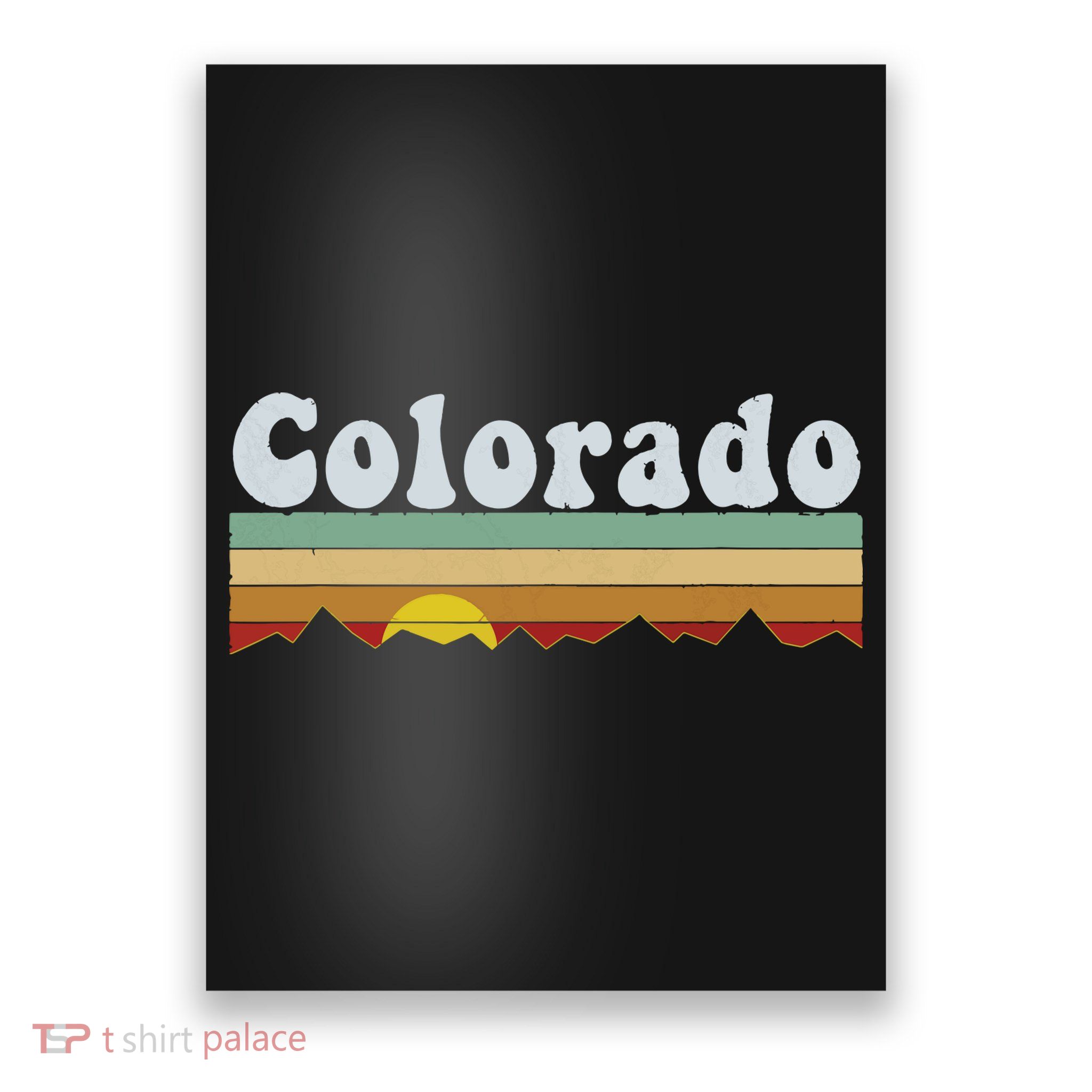 Vintage 70s Retro Colorado Poster
