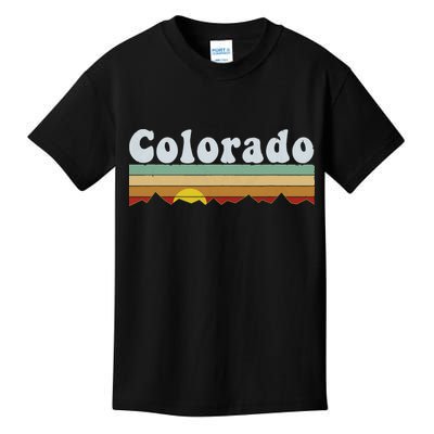 Vintage 70s Retro Colorado Kids T-Shirt