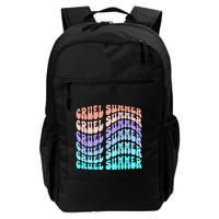 Vintage 70s Style C.R.U.E.L S.U.M.M.E.R Groovy Style Daily Commute Backpack