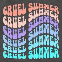 Vintage 70s Style C.R.U.E.L S.U.M.M.E.R Groovy Style Vector Backpack
