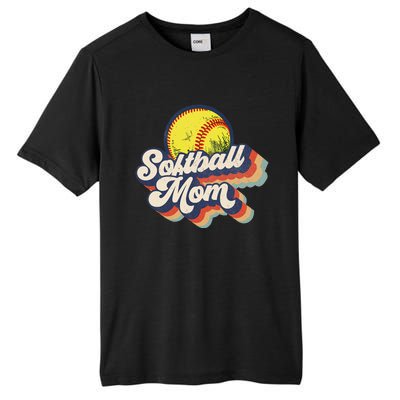 Vintage 70s Style Design Softball Mom Tall Fusion ChromaSoft Performance T-Shirt