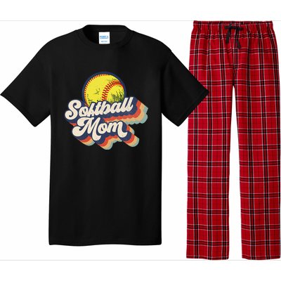 Vintage 70s Style Design Softball Mom Pajama Set