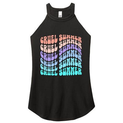 Vintage 70s Style Groovy Style Women's Perfect Tri Rocker Tank