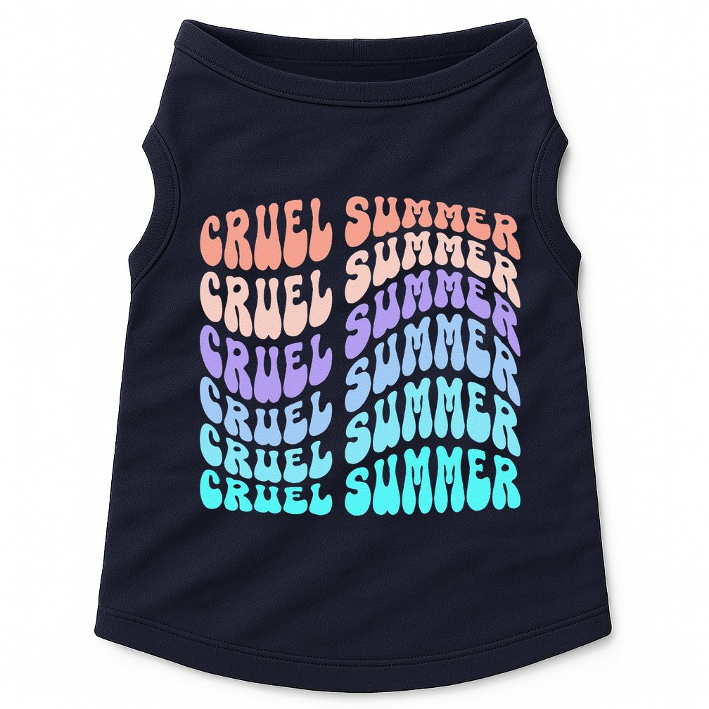 Vintage 70s Style Groovy Style Doggie Tank