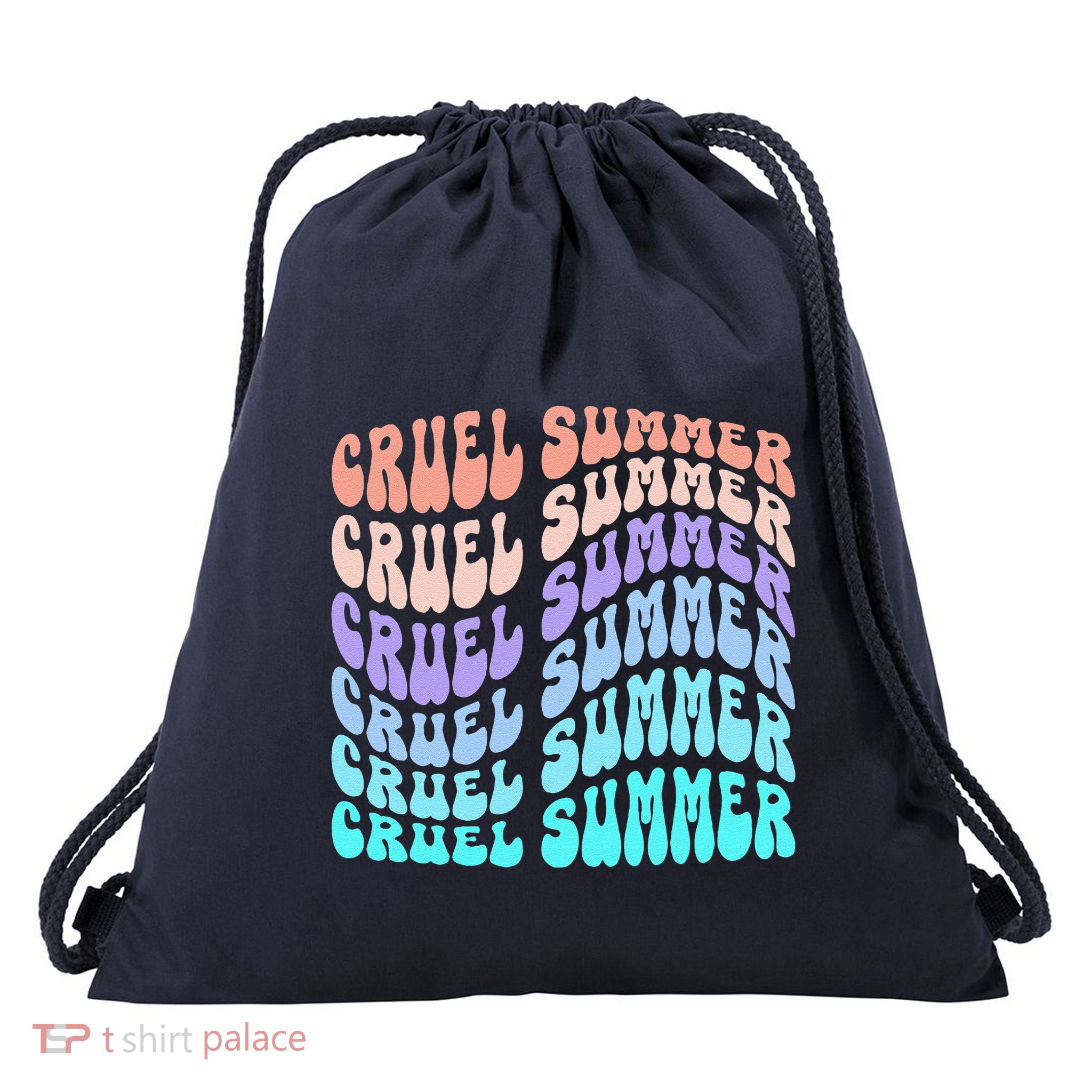 Vintage 70s Style Groovy Style Drawstring Bag