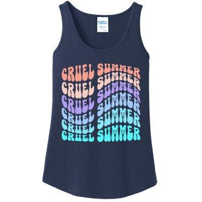 Vintage 70s Style Groovy Style Ladies Essential Tank