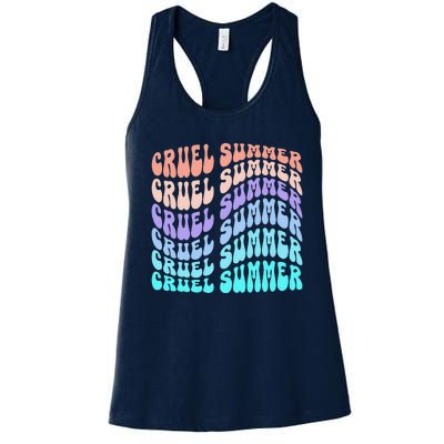 Vintage 70s Style Groovy Style Women's Racerback Tank