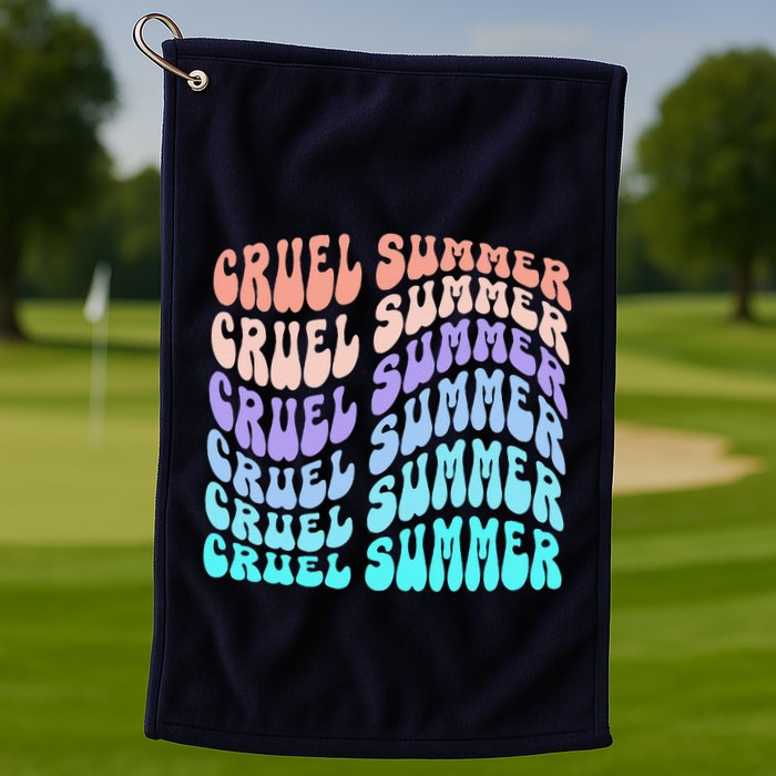 Vintage 70s Style Groovy Style Golf Towel