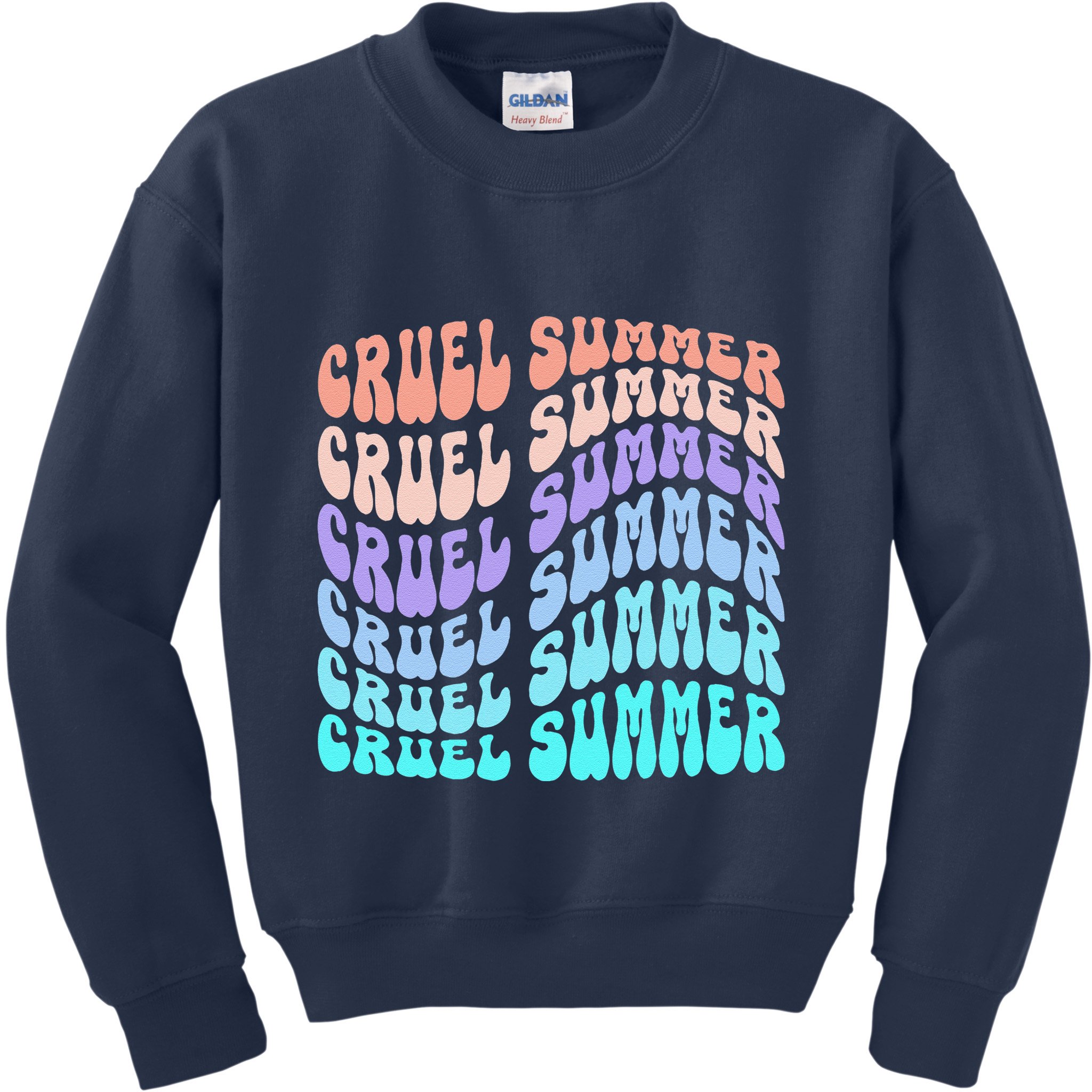 Vintage 70s Style Groovy Style Kids Sweatshirt