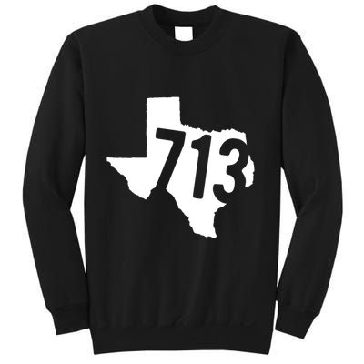 Vintage 713 Texas Area Code Born And Raised Harris County Texas Gifts Sweatshirt