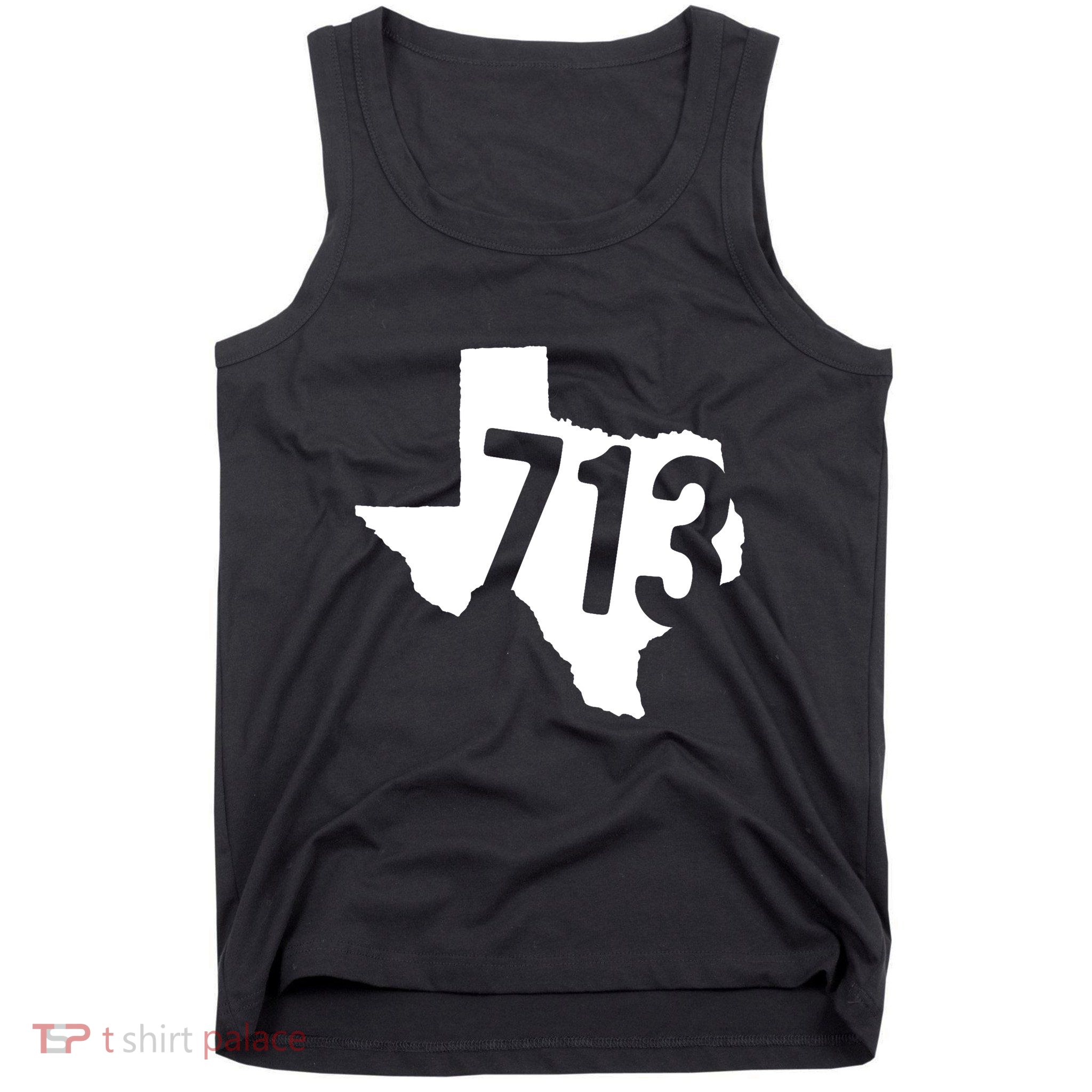 Vintage 713 Texas Area Code Born And Raised Harris County Texas Gifts Tank Top