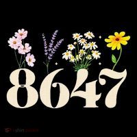 Vintage 86 47 Antitrump Flower President Tall T-Shirt