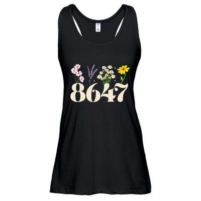 Vintage 86 47 Antitrump Flower President Ladies Essential Flowy Tank