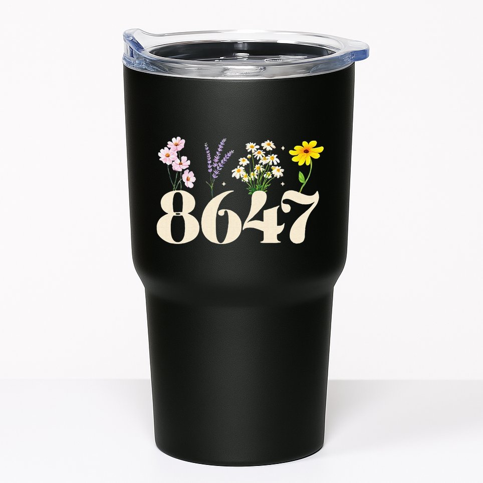 Vintage 86 47 Antitrump Flower President Tumbler