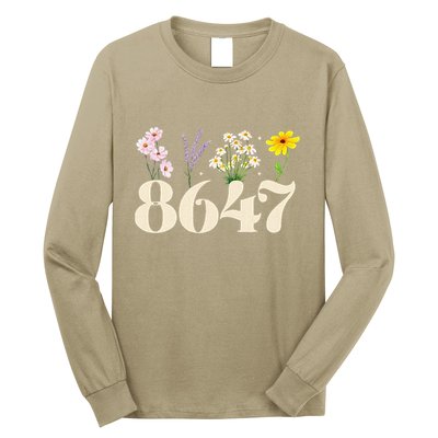 Vintage 86 47 Antitrump Flower President Long Sleeve Shirt