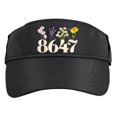 Vintage 86 47 Antitrump Flower President Adult Drive Performance Visor