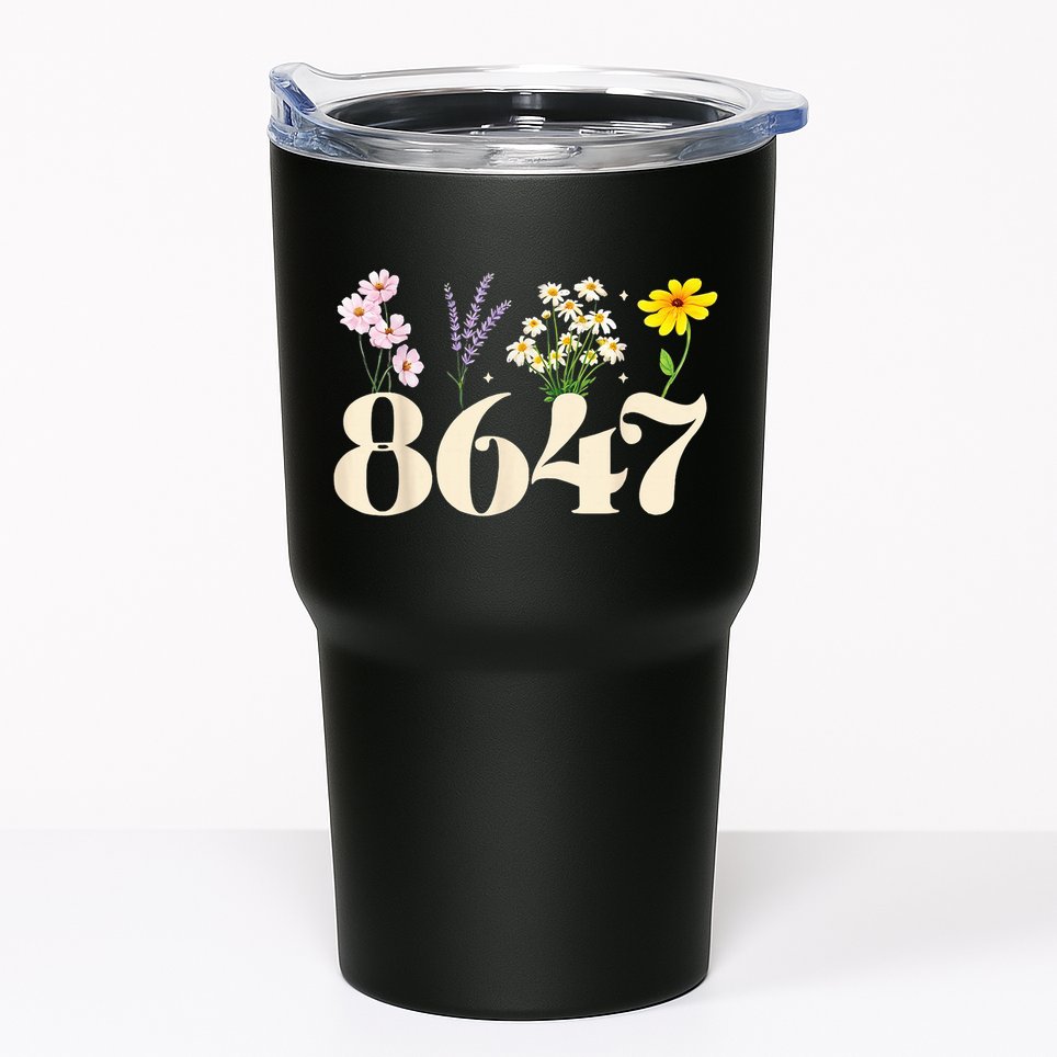 Vintage 86 47 Antitrump Flower President Tumbler