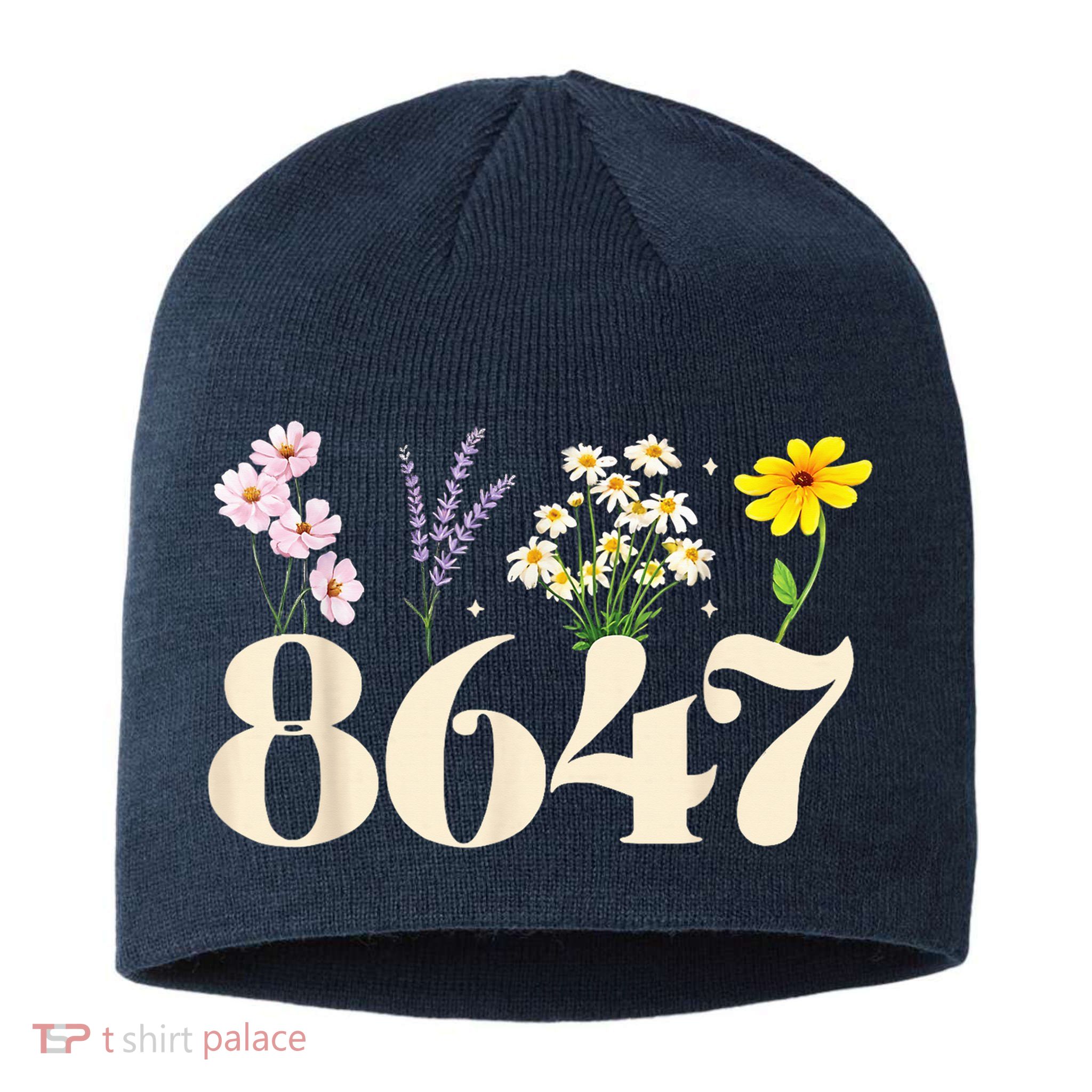 Vintage 86 47 Antitrump Flower President Sustainable Beanie