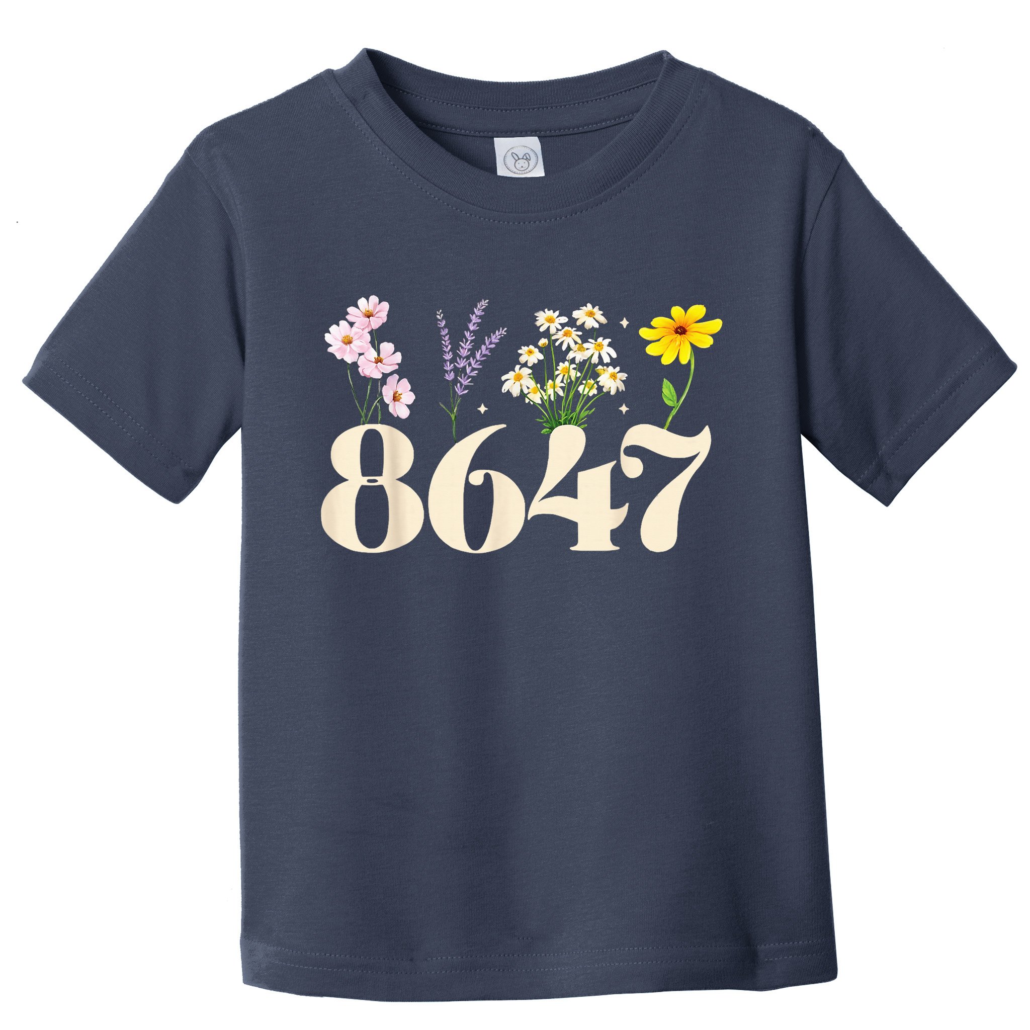 Vintage 86 47 Antitrump Flower President Toddler T-Shirt