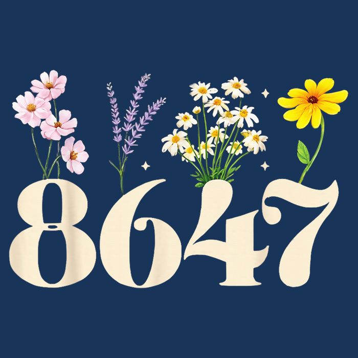 Vintage 86 47 Antitrump Flower President Toddler T-Shirt