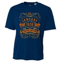 Vintage 85th Birthday January 1938 Birthday Cooling Performance Crew T-Shirt