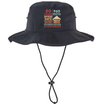 Vintage 80th Birthday Gifts 80 Years Old 960 Months  Bucket Hat