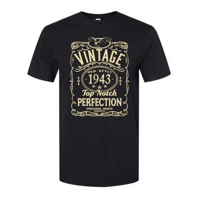 Vintage 80th Birthday top notch 1943 Softstyle® CVC T-Shirt