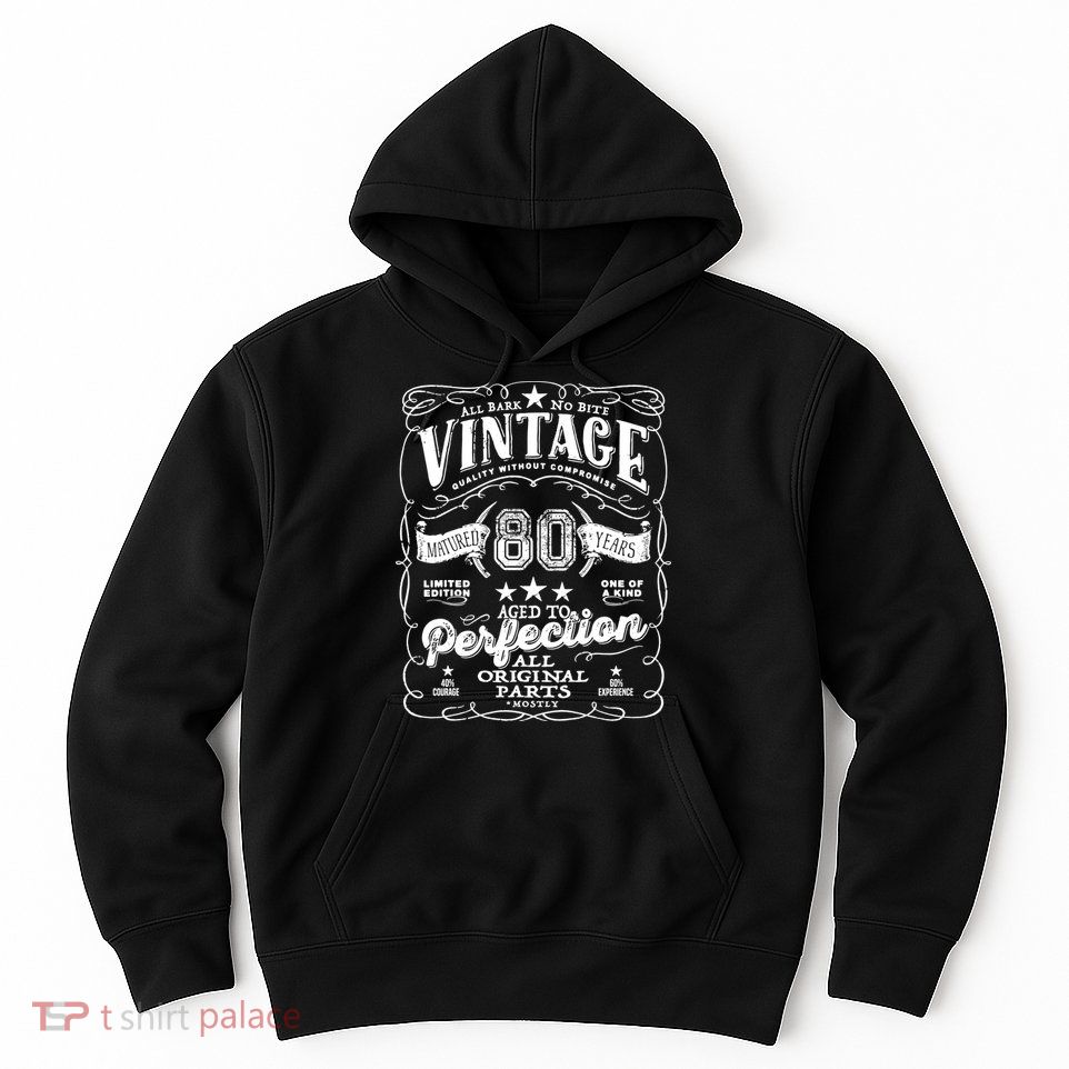Vintage 80th Birthday Perfection Original Part 1943 Hoodie