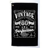 Vintage 80th Birthday Perfection Original Part 1943 Golf Towel