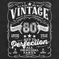 Vintage 80th Birthday Perfection Original Part 1943 Golf Towel