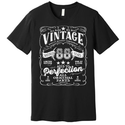 Vintage 88th Birthday Perfection Original Part 1935 Premium T-Shirt