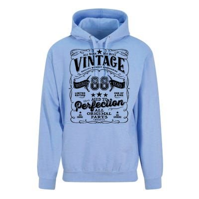 Vintage 88th Birthday Perfection Original Part 1935 Unisex Surf Hoodie