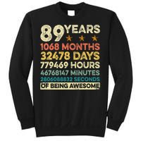 Vintage 89th Birthday Gift 89 Years Old 1068 Months Sweatshirt